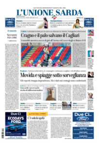 Prima pagina Unione Sarda 13 luglio